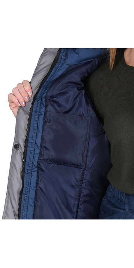 Костюм "Фристайл" женский утеплённый, куртка, брюки, тёмно-синий