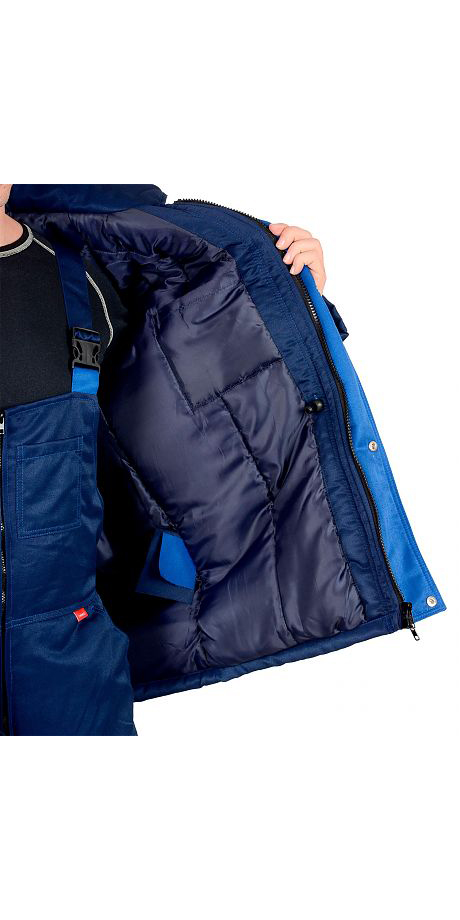 Костюм "Титан" утеплённый куртка, полукомбинезон, синий с васильковым и СОП