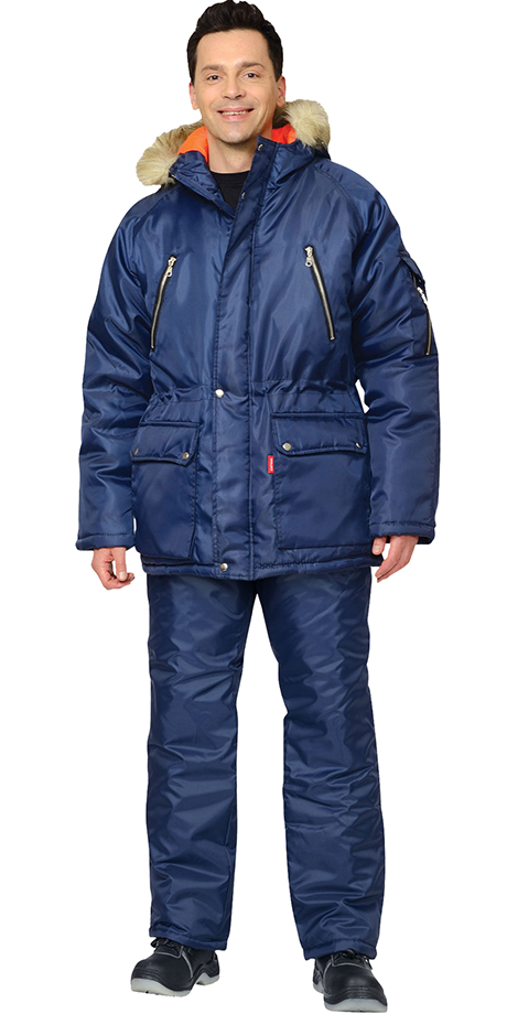 Костюм "Аляска" зимний с курткой и брюками, синий