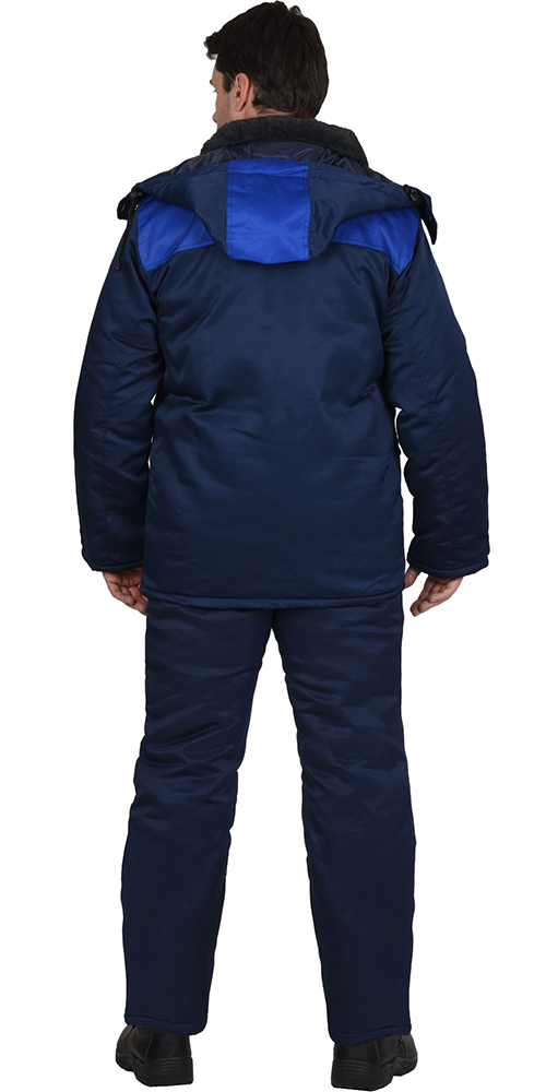 Костюм "Профессионал" утеплённый куртка, брюки, синий с васильковым