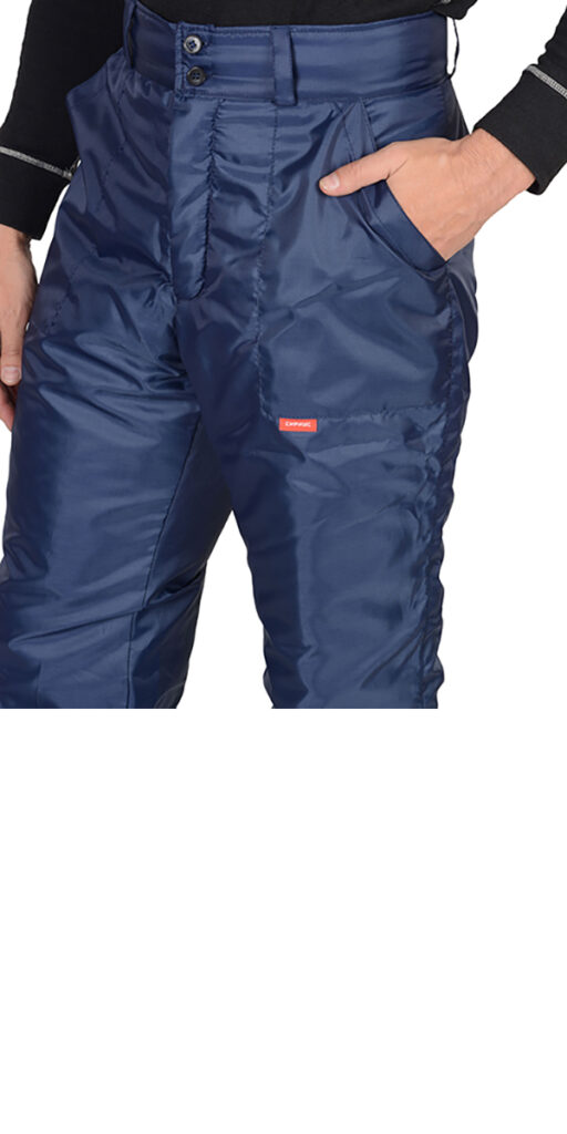 Костюм "Север-4" зимний с брюками, тёмно-синий с СОП