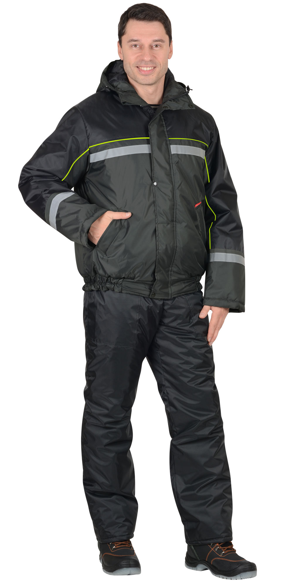 Костюм "Гастарбайтер-3" утеплённый куртка, полукомбинезон