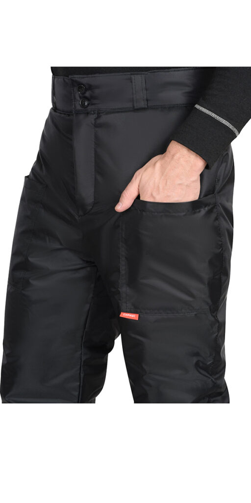Костюм "Фаворит" утеплённый куртка, брюки, серый с чёрным
